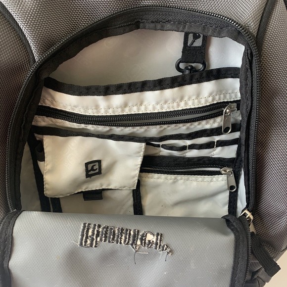 O'GIO Bounty Hunter Backpack Bag Black Nylon Laptop Hiking Biking audio pocket - Picture 7 of 11